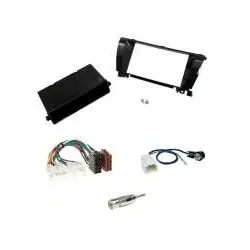 Einbauset 2-DIN Radioblende mit Ablagefach + ISO Adapter für Toyota Corolla (...