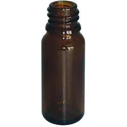 Tropfflasche 20 ml, Braunglas, mit Gewinde DIN 18, ohne Verschluss