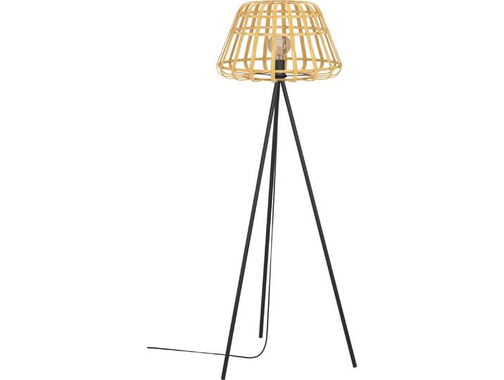 EGLO Montezuelo, Schwarz, Holz, Wohnzimmer, Stahl, Holz, IP20, II, E27