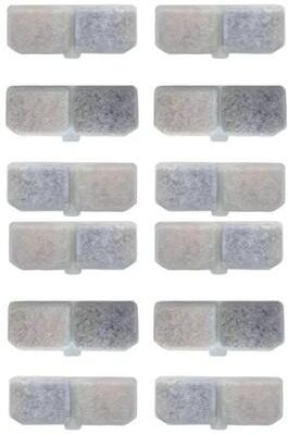 Inspired Living PureFlow 3L Cat Water Fountain With Quiet Recirculating Filter System 12pcs Filter