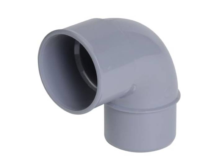 NICOLL COV50136 Coude mâle-Femelle 87°30-PVC Gris-Ø 32 mm-CF8 Raccord PVC gris coudé 87 degrés30 - MF Diamètre 32 mm - Simple emboîture - Nicoll