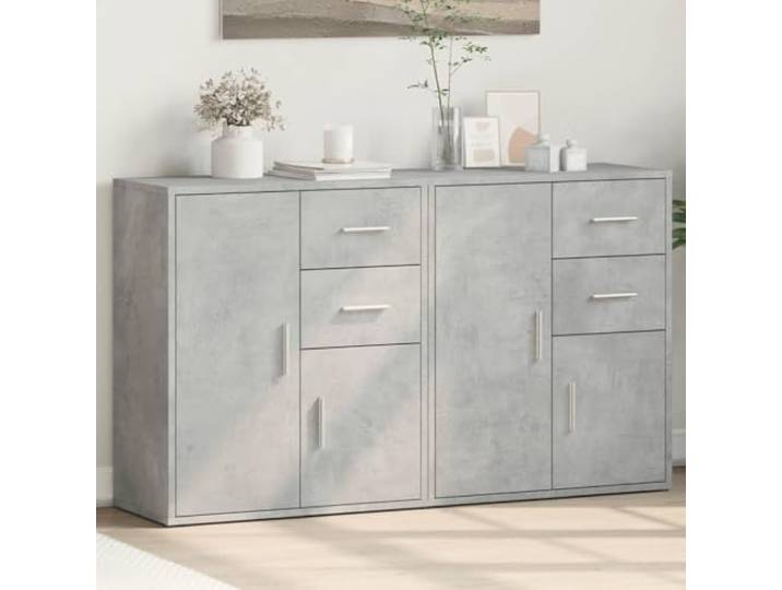 HEFZGDB Robustes Sideboard mit feuchtigkeitsbeständigem Material und glatter Oberfläche aus Holzwerkstoff zur Aufbewahrung von Büchern und Zeitschriften, praktisches Sideboard mit großer
