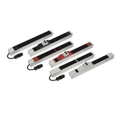 nVent SCHROFF 60110341 10 Zoll Netzwerkschrank-Steckdosenleiste inkl. 2 Metallhalterungen für 10 Schränke Schwarz