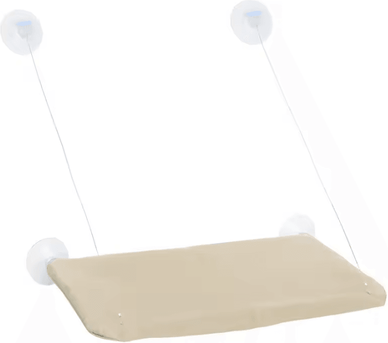 Inspire Curations SunnyPerch Window Cat Hammock Bed khaki