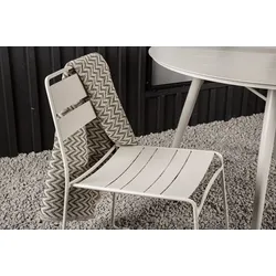Lina moderner Outdoor Stuhl - Beige
