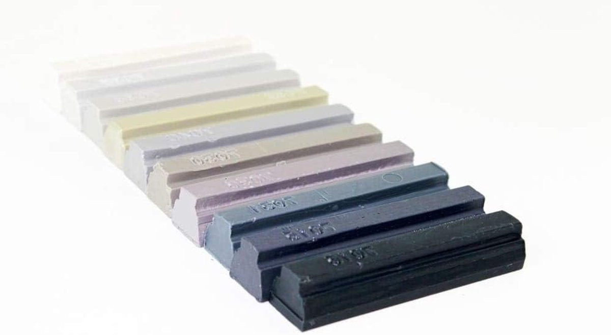 Meubel Reparatie Set met Zachte Wax Vulling voor Kras Herstel - 10 Stuks - Grijs Menging