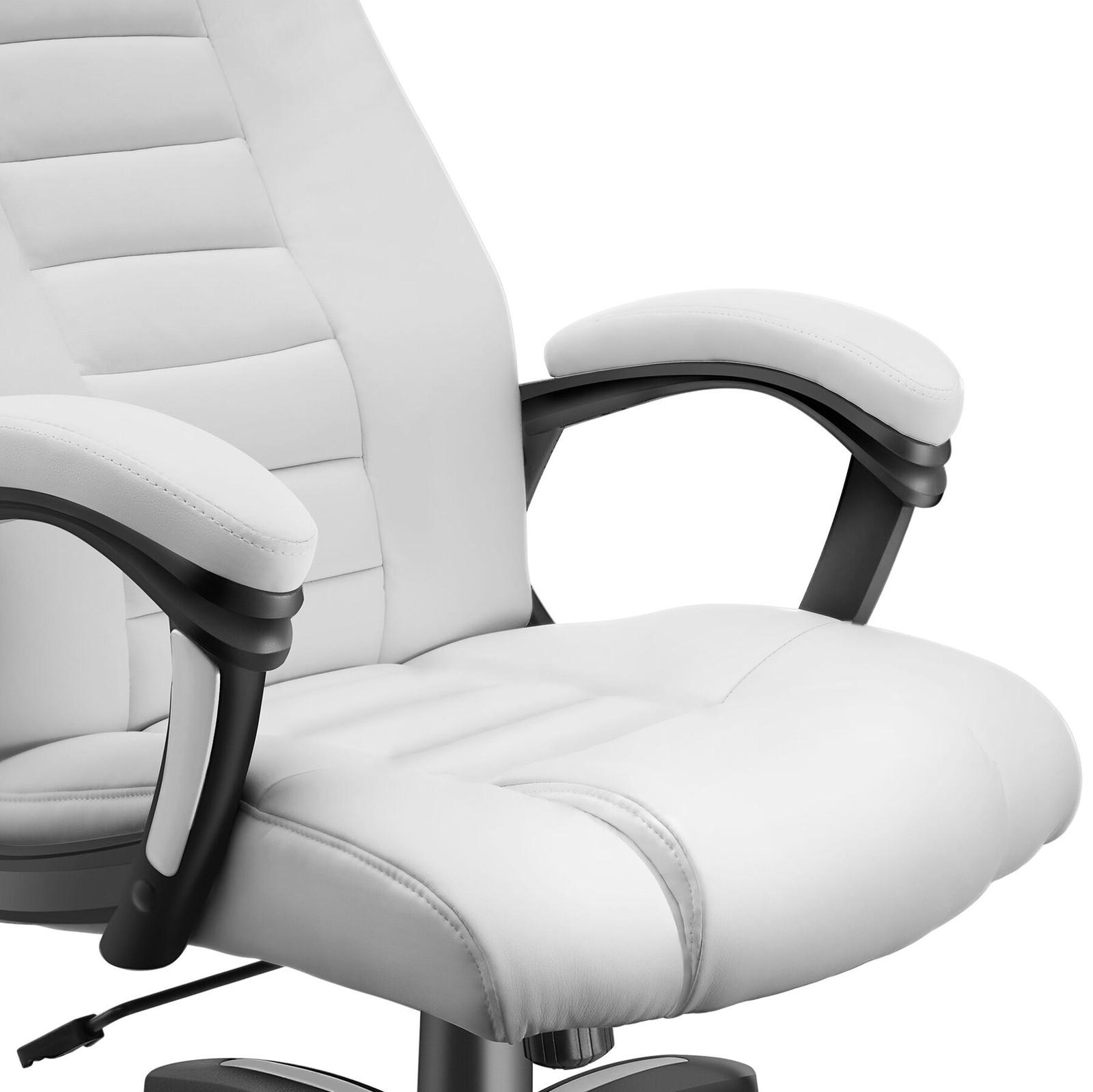 TecTake GmbH Luxe directiebureaustoel met armleuningen en zwenkwielen