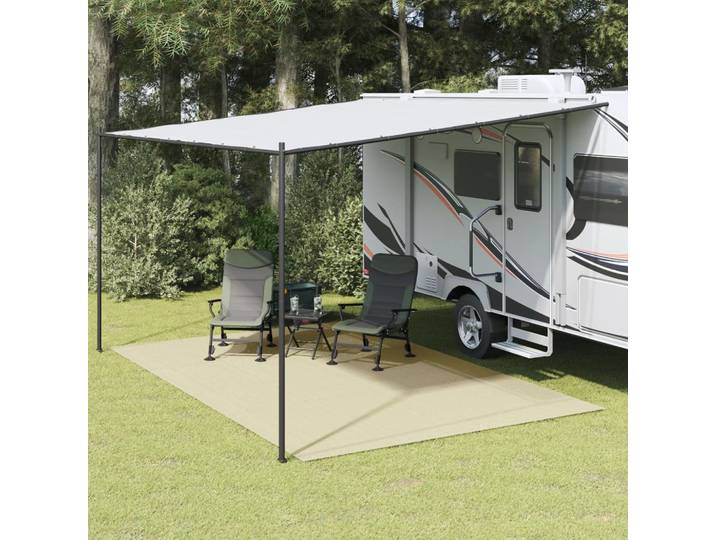 vidaXL Zeltteppich Creme 5x3 m