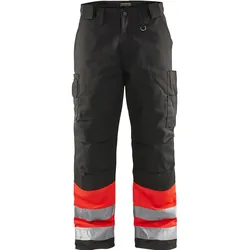 Winter Warnschutz Bundhose "1862" - C60 - rot/schwarz