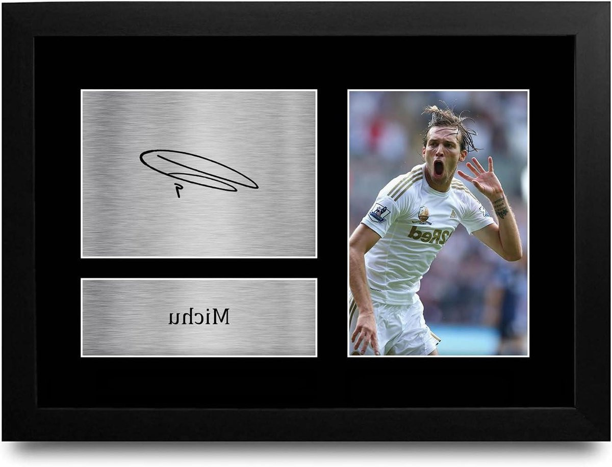 Ingelijste Voetbal Supporter Foto A4 - Zwart - Fan Merchandise Replica