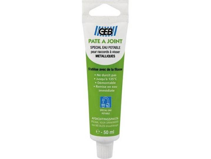 Geb Pâte à Joint Eau 50ml étanchéité Fiable Pour Raccords Filetés Eau - Geb