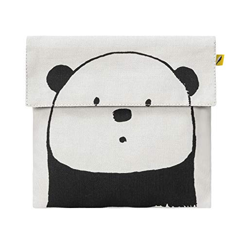 FLUF Zwarte Panda Flip Snackzak