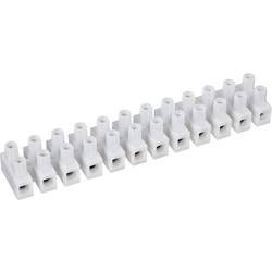 TRU COMPONENTS Lüsterklemme flexibel: 2.5-6 mm² starr: 2.5-6 mm² Polzahl: 12 Weiß 1 St. 600326