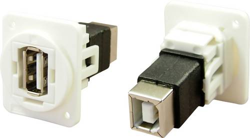 Cliff Adapter, Buchse, Einbau USB-Buchse Typ A - USB-Buchse Typ B CP30209NXW Inhalt: 1St.