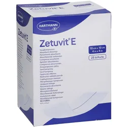 Zetuvit E Saugkompressen steril 10x10 cm 25 St