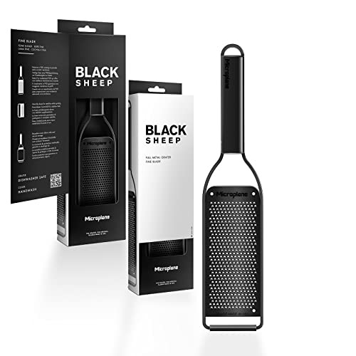 Microplane Black Sheep fijne keukenrasp zwart