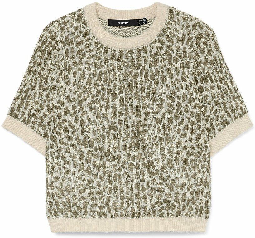 VERO MODA Pull imprimé, manches courtes