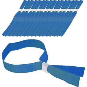 Böttcher-AG Einlassbänder blau, Stoff, Metall-Verschluss, 15 x 350 mm, 100 Stück