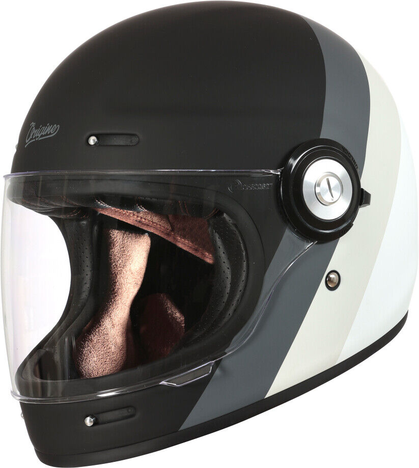 Casco Moto Integrale Origine VEGA Primitive Grigio Bianco Ne taglia L