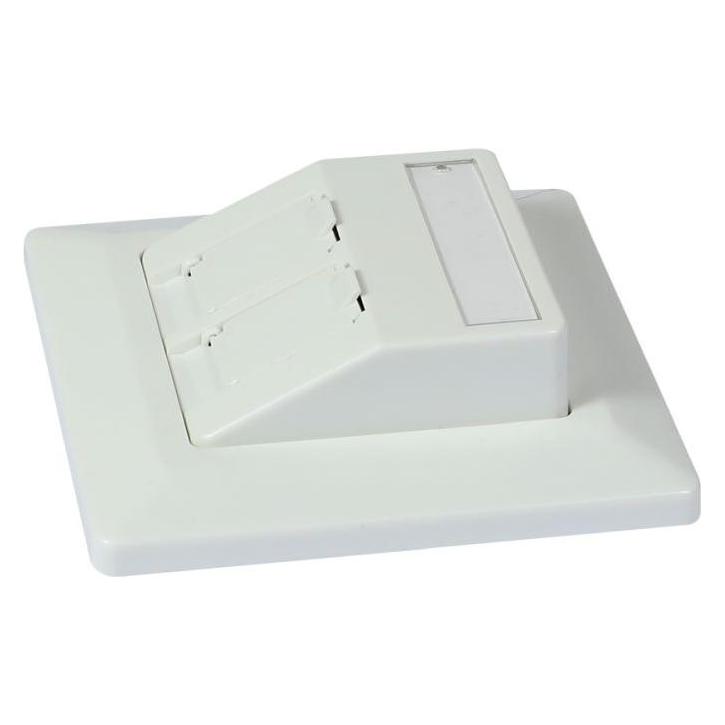 Synergy 21 Synergy Keystone,Modulträger, UP Dosen für 2xTP-Modul, Reinweiss, für Runde Unterputz/Hohlraumdos (Netzwerk Zubehör) (S216330V3)