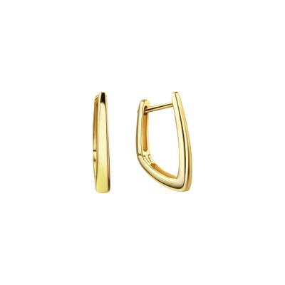 Paar Creolen VIVANCE "333/- Gelbgold glanz", gelb, Ohrringe, Damen, one-size, Gold