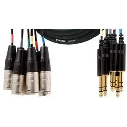Cordial INTRO CML 8-0 MV 5 C - 5,0 m, REAN 8 x XLR male / 8 x Klinke 6,3 mm stereo