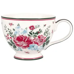 GreenGate Teetasse Erica White, Ø 11,5 cm, 400 ml