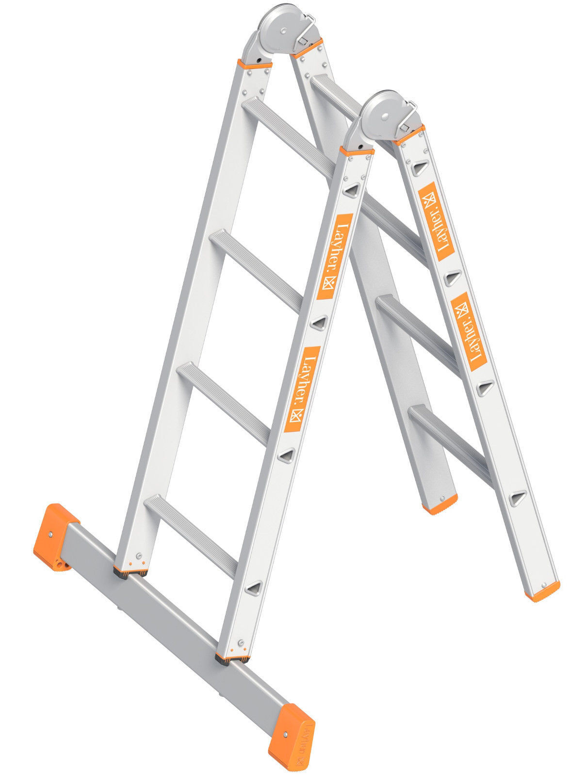 Layher inklapbare ladder model 1056 met 2x4 treden