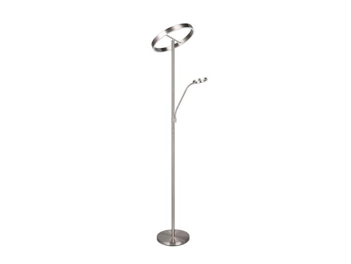 Trio Leuchten Led-Stehleuchte, Nickelfarben, Metall, 180 cm, Lesearm, Farben fixierbar, mit Schalter, Lampen & Leuchten, Innenbeleuchtung, Stehlampen, Stehlampen dimmbar