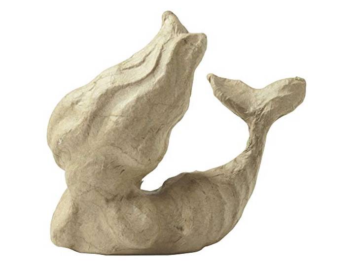 Décopatch AP184C - figuur van papiermaché, zeemeermin, maat XS, 4,5 x 11 x 10 cm, 1 stuk