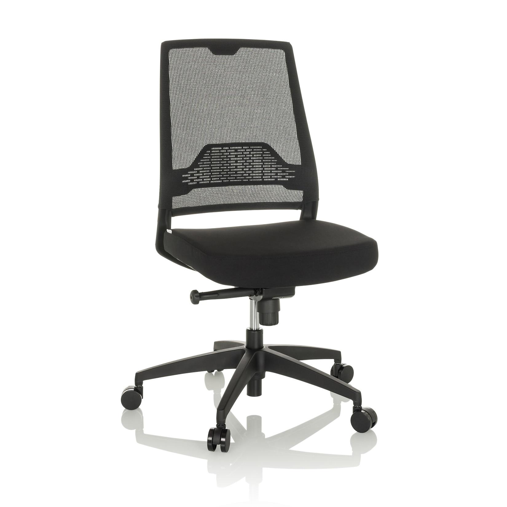 hjh OFFICE Profi Bürostuhl PORTO ECO I Stoff / Netzstoff ohne Armlehnen