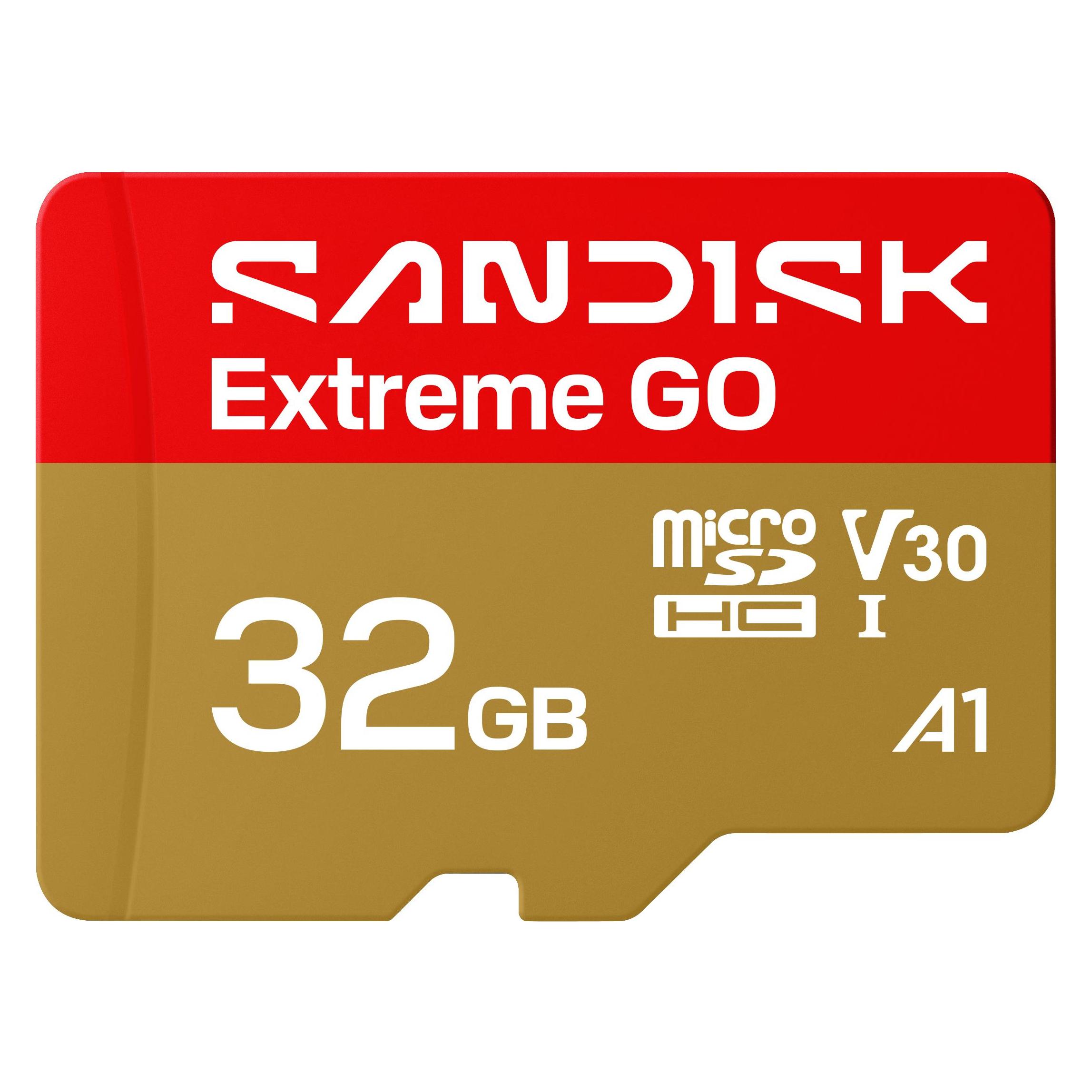 Sandisk Extreme Go (32 GB, microSDHC, U3, UHS-I) (SDSQXGN-032G-GN6MN)