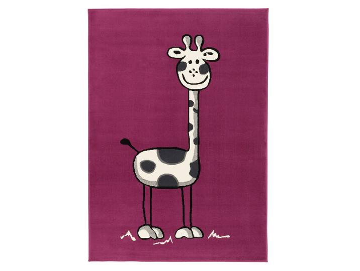 Pergamon Kinderteppich Trendline Giraffe, Pink, Animalprint, 185x270 cm, Teppiche und Böden, Teppiche, Kinderteppiche