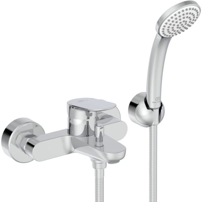 Ideal Standard O Badewannenarmatur BE115AA Ausladung 156mm, mit Handbrause-Set, chrom