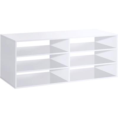 Regalelement FMD "Calvia 15", weiß (brillantweiß), B:84,5cm H:33,5cm T:35cm, Holzwerkstoff, Regale