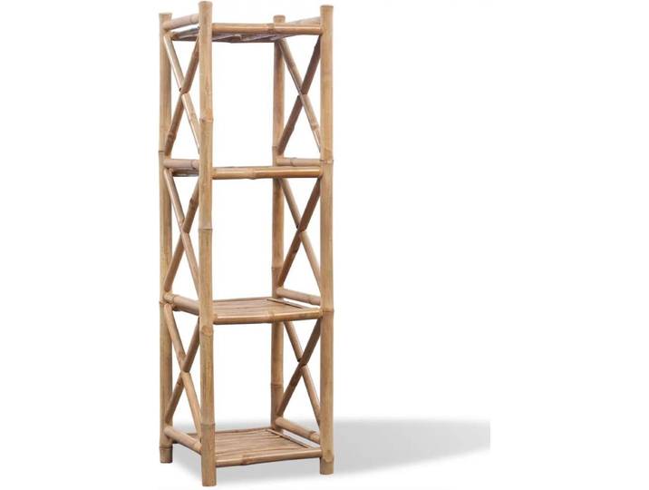 vidaXL - Rek - 4-laags - vierkant - bamboe