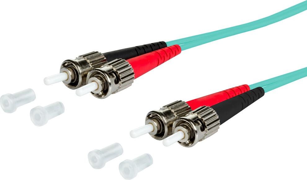 MetzConnect OpDAT patchkabel OM3 multimode 2xST/2xST blauw 2 meter 50/125 (151J1AOAO20E)