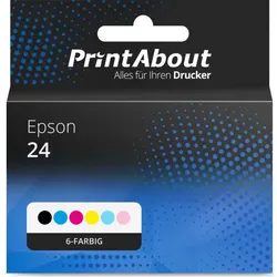 Druckerpatrone kompatibel mit Epson 24 (C13T24284012) - 6-farbig - Multipack