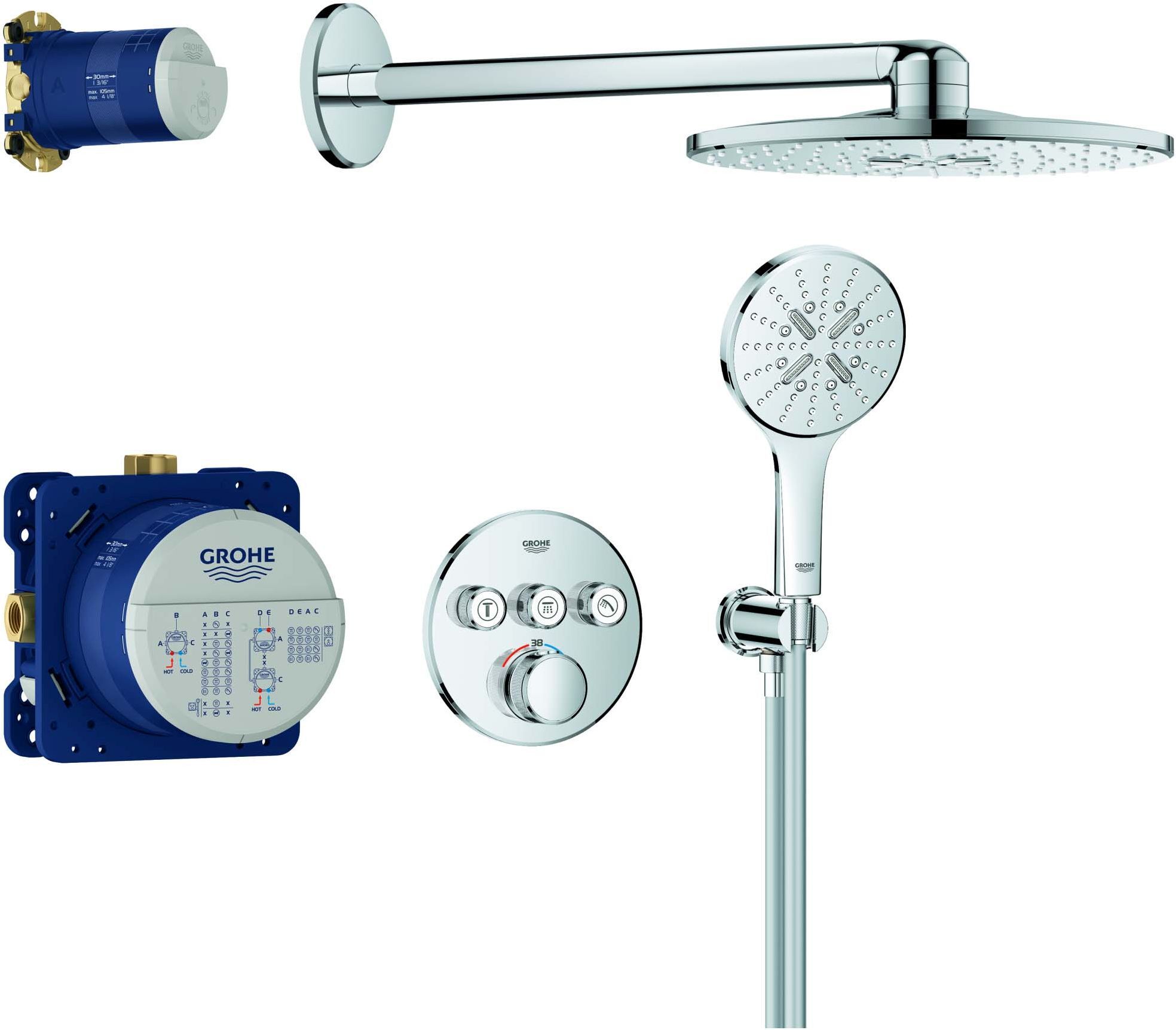 Grohe Grohtherm Smartcontrol système de douche 34863000 encastré, chromé