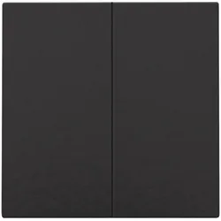 Niko Züblin 200-51002 Zweifach Taster für Niko Home Control, piano black coated 20051002