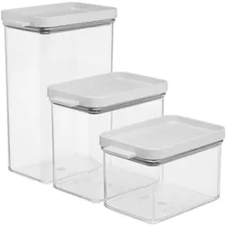 MEPAL Vorratsdosen-Set »Omnia« 0,7 / 1,1 / 2,0 L weiß, 9.4x14.5 cm