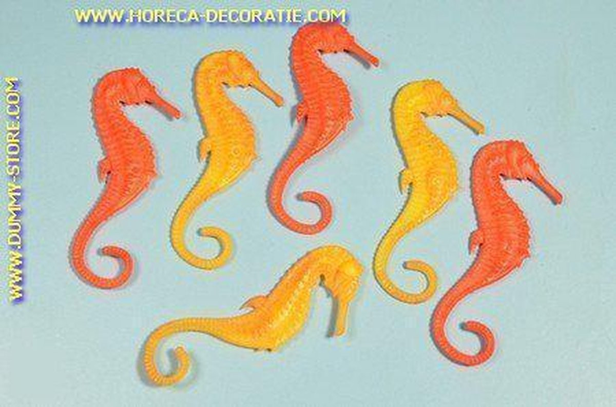 MilaNNE Zeepaardjes assortiment decoratie, 6 stuks