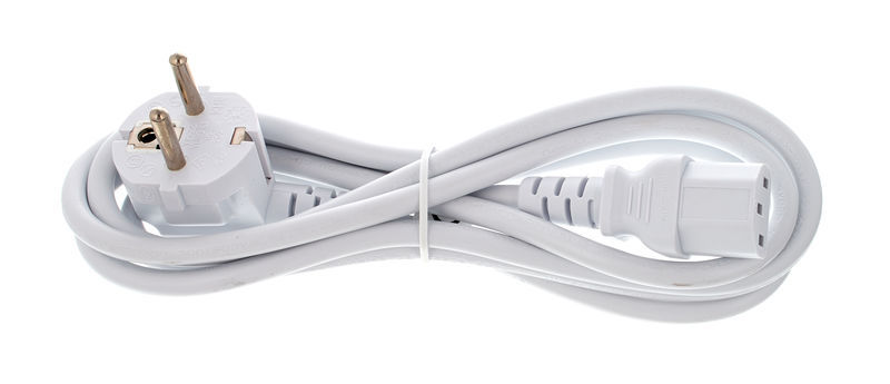 the sssnake EU Power Cable 1.8m White bianco