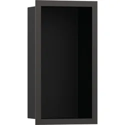 hansgrohe XtraStoris Individual Wandnische Mattschwarz mit Designrahmen 300x150x100 mm, 56095340, Farbe: Brushed Black Chrome