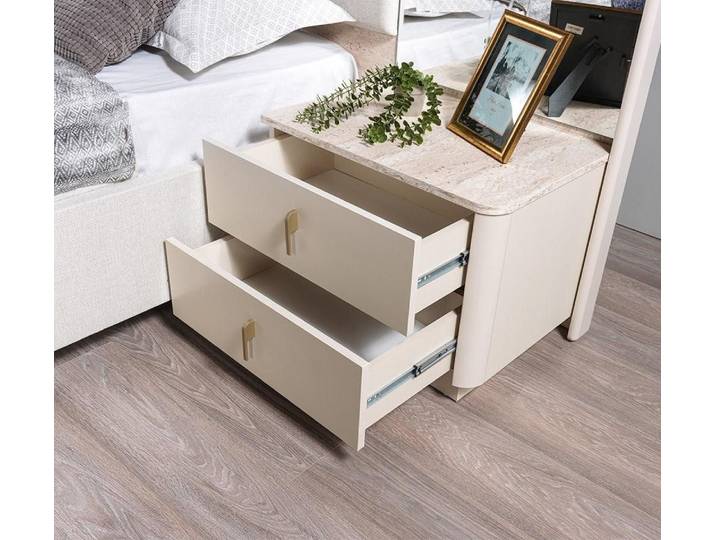 JVmoebel Nachtkonsole Moderner Nachttisch weiß für Schlafzimmer komfortabel neu praktisch, Made in Europa