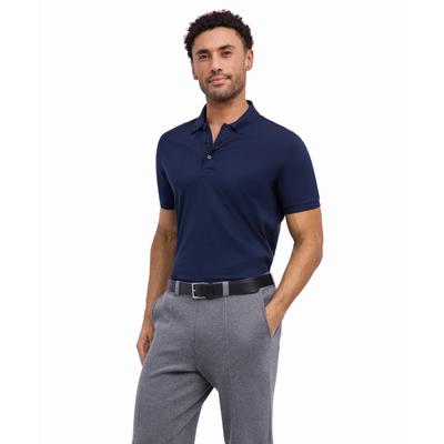 Poloshirt FALKE "Essential Cotton", Herren, Gr. XXXL, space blau (6116), Shirts