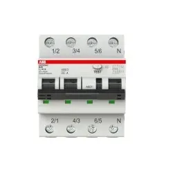 ABB DS203NCB20A100 FI/LS-Schalter Icn = 6.000 A nach IEC/EN 61009-1, Icu = 10 kA IEC/EN 60947-2 2CSR256140R2205