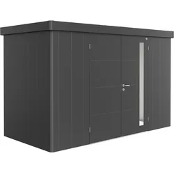 Biohort Gerätehaus Neo 348 x 180 cm (1D) Doppeltür dunkelgrau-metallic