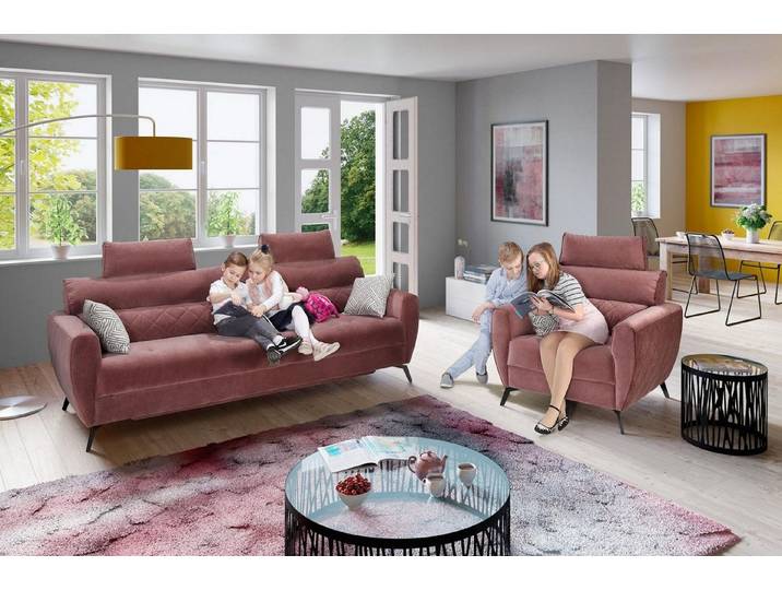 JVmoebel Polstergarnitur Elegantes Kunstleder Sofa Set in lebhaftem Gelb, (Set, 2-tlg), Made in Europa