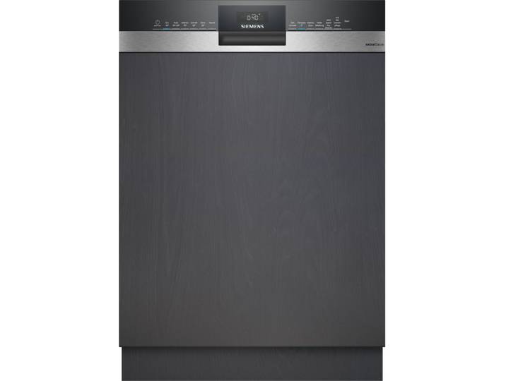 Siemens iQ300, Teilintegrierter Geschirrspüler, 60 cm, Gebürsteter Stahl, SN53ES02UD, ID SN53ES02UD